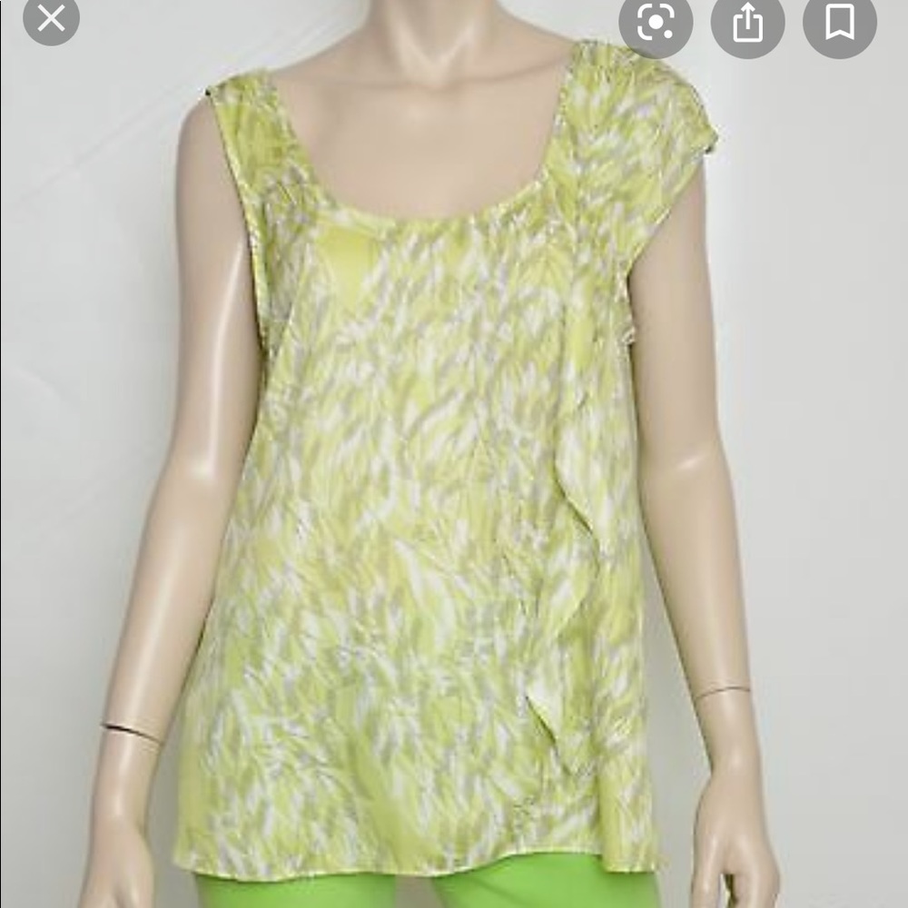 BCBGeneration Ruffle Scoop Neck Top - Picture 4 of 4